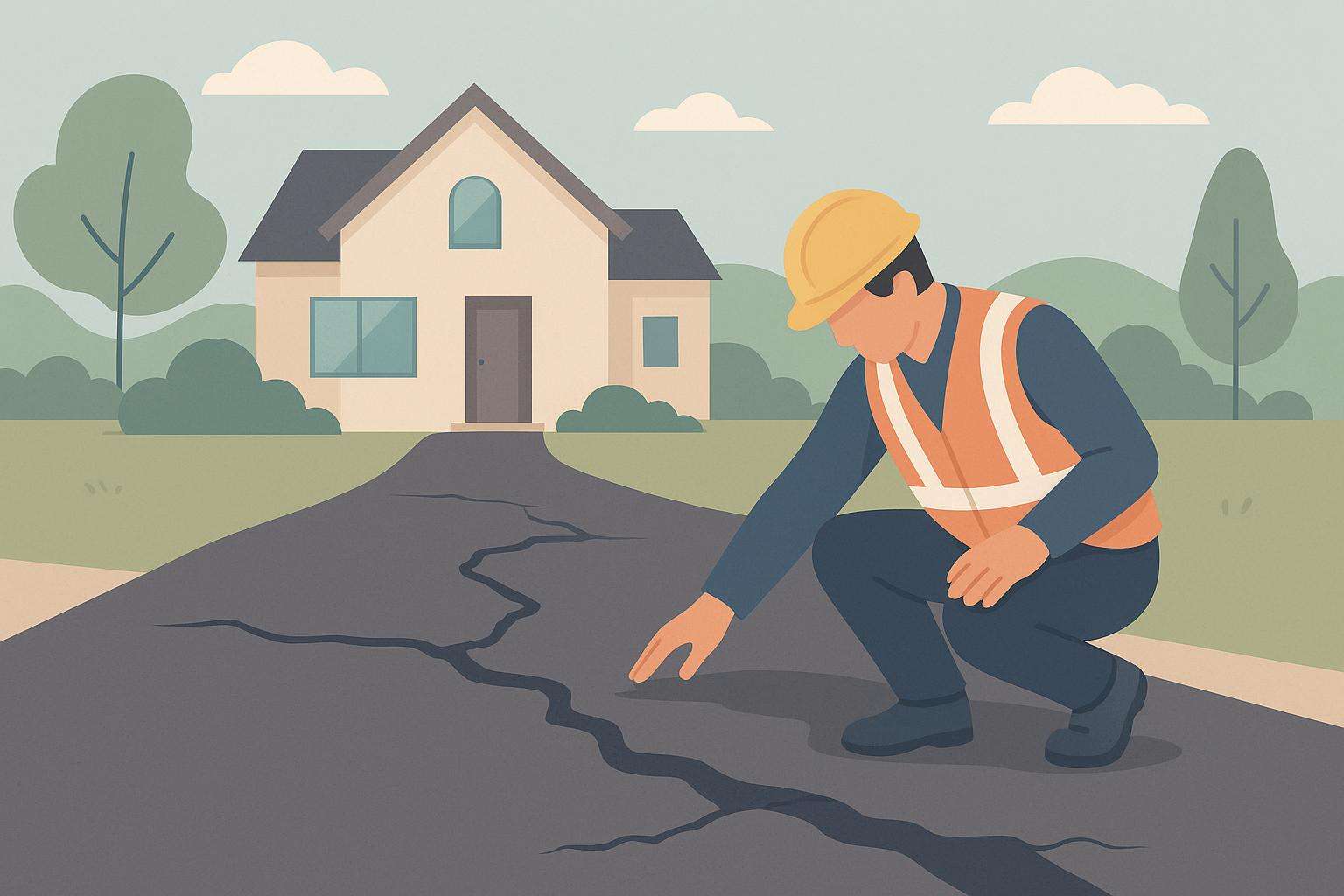 You are currently viewing Why do tarmac driveways crack and sink?